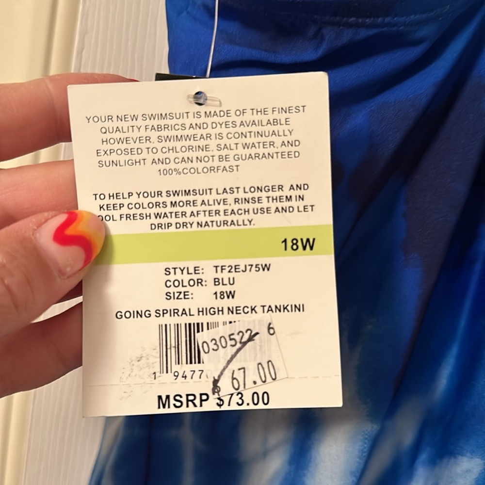 24th & Ocean Tankini Swim Top - Picture 5 of 7